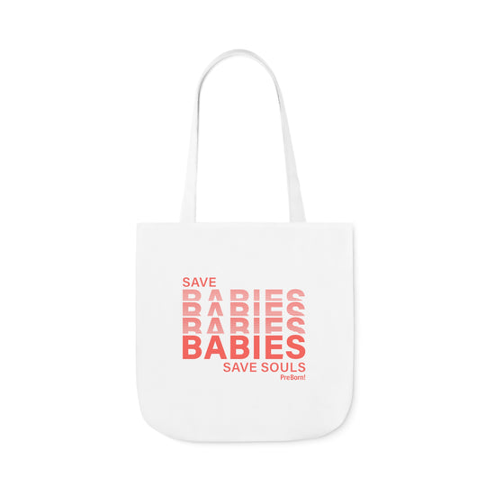 Tote Bag – White & Burnt Orange