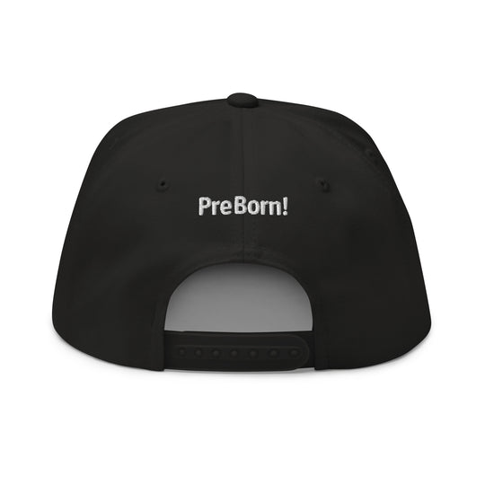 Flat Bill Cap – Black Hat